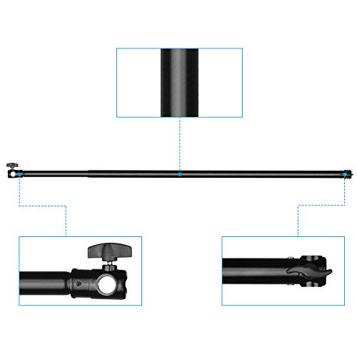 Emart 10 Ft Aluminum Alloy Telescopic Crossbar, 3 Sections Twist Locking 5/8'' Stud Standard Background Support Cross Arm #TOP3