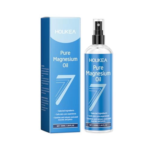 Magnesium Oil Spray with Rosemary Oil - Magnesium Spray Natural Muscle Relief Gentle Formula for All Skin Types Soothes Sensitive Skin 100ml