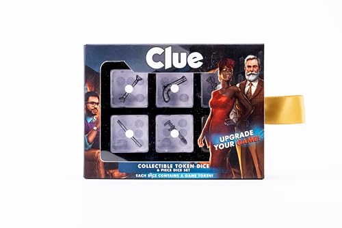 Clue 22m Oversized 6 Piece Collectible Token Dice Set