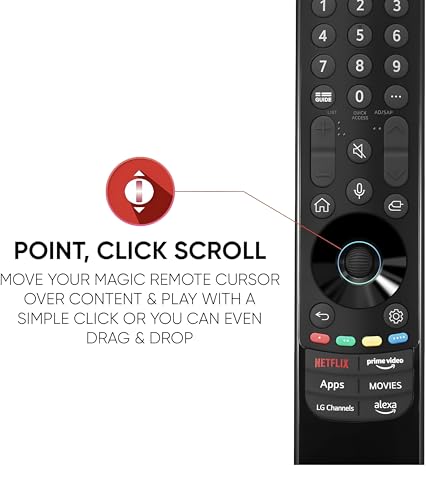 Image of Remote Compatible with LG Magic tv Replacement of Original Remote Control MR21GA MR22GA Voice Command and Mouse Scroll Feature Supported by All Models of LG Magic tv