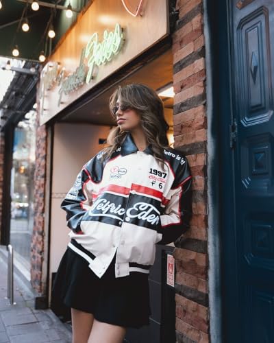 Aelfric Eden Faux Leather Racing Jacket Oversized Motorcycle Biker Racer Jackets Streetwear Unisex4