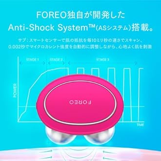 FOREO BEAR Smart Microcurrent Facial Toning Device (Bare, Fuchsia)