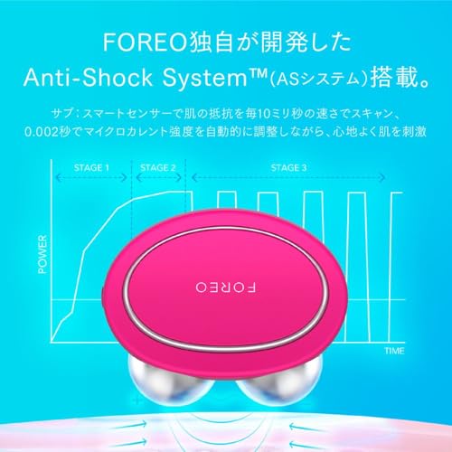 FOREO BEAR Smart Microcurrent Facial Toning Device (Bare, Fuchsia)