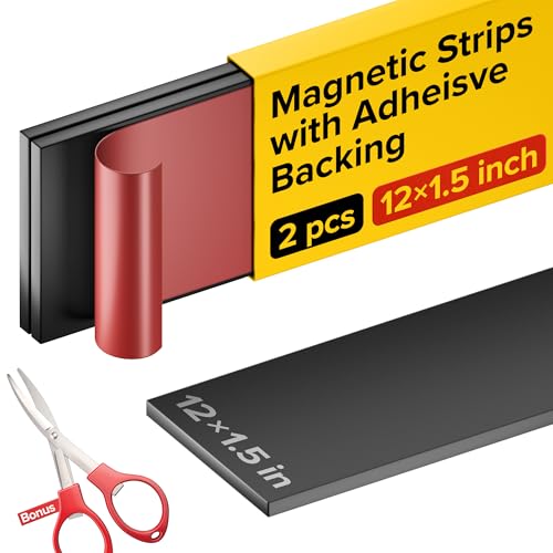 Adhesive Magnetic Strip for Knives Kitchen with Multipurpose Use as Knife Holder, Knife...