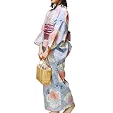 [部坂呉服店ＨＥＳＡＫＡ] セパレート 浴衣 2点 セット / 6(薄グレー)