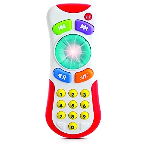 Baby Remote Control Toy for 3 Months & Up - Light Up Toy Remote with Fun Sounds & Music - Perfect Baby Gift Cover