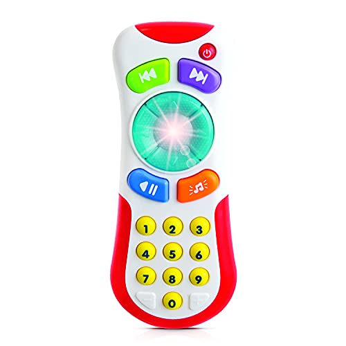 Baby Remote Control Toy For 3 Months & Up - Light Up Toy Remote With Fun Sounds & Music - Perfect Baby Gift #TOP16