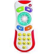 Baby Remote Control Toy for 3 Months & Up - Light Up Toy Remote with Fun Sounds & Music - Perfect...
