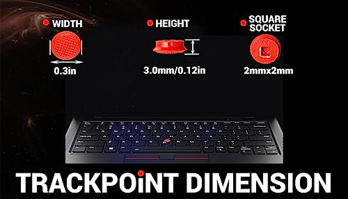 Image of 3PCS 3.0mm Trackpoint Cap Red (3 pcs /lot) for Lenovo Thinkpad X1 Carbon Gen 7,8,9,10,11,12 |X1 Yoga Gen 4,5,6,7,8 |X13 Gen 2,3,4|X13s G1|X1 Extreme Gen 4,5|Check Compatibility on Description Section