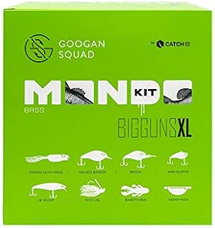Catch Co Googan Squad Bass Fishing Mondo Kit BIGGUNS XL | Poppin' Filthy Frog, Grande Banger, Recon, Mini-Klutch, Jr. Scout, Thicc Jig, Bandito Creature Bait & Fanny Pack