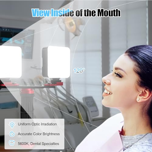 Image of Dental Photography Aid, Oral Cell Phone Camera Fill Light Brightness Led Video Light Studio Lighting Kit for Home, Clinic, Hospital