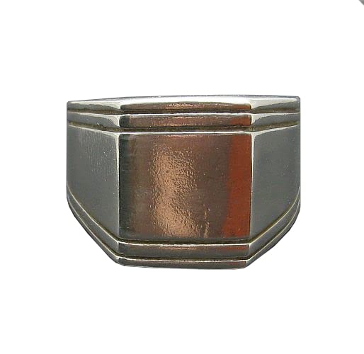 Bague pour homme en argent 925 massif et fait main par un artisan