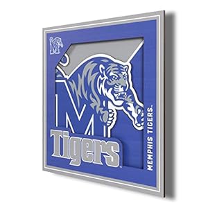 YouTheFan NCAA Memphis Tigers 3D Logo Series Wall Art – 12×12