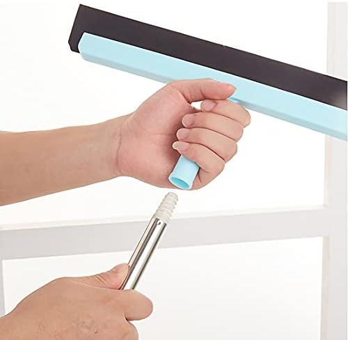 Wet Room Floor Squeegee, FUNNCOZY Adjustable Shower Squeegee for Bathroom, 137cm 4 Parts Foam Water Squeegee with Long Handle, Perfect for cleaning Wet Room, Floor, Windows, Shower, Tile, Garage