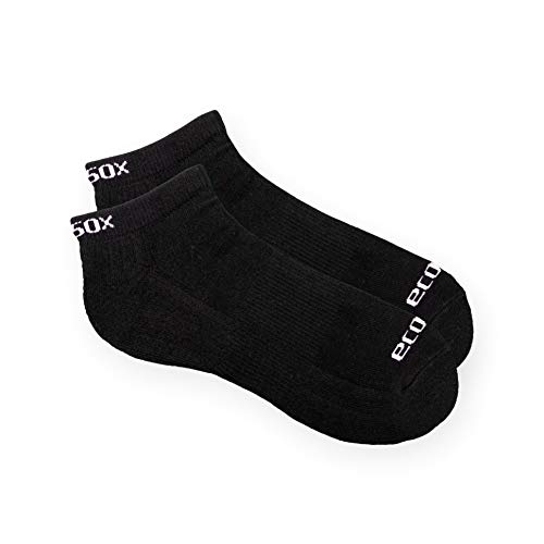 Bamboo Viscose Low Cut Socks | Keep Your Feet Dry, and Free of Odors/Blisters - (Large -Black) 1001-6