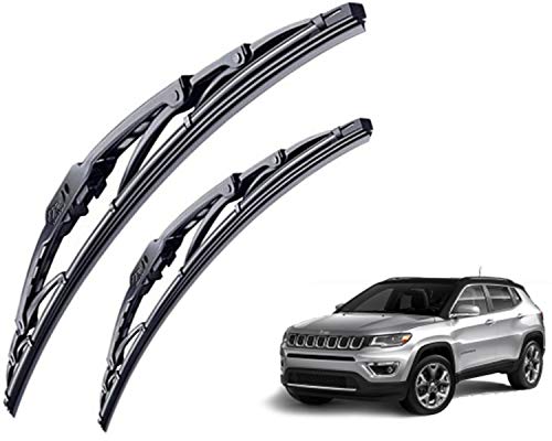 Image of WolkomHome High Performance OE Car Wiper Blade Replacement set of 2 Pc Right 24 inch Left 18 inch for Jeep Compass