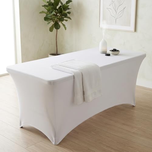 Housse de lit de massage anti-taches pour soins du visage