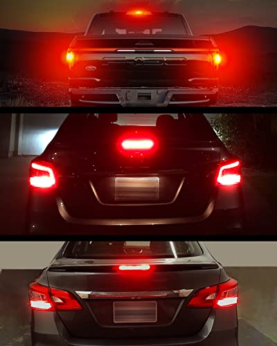 Lasfit Wt21W/7W Led Bulb Wt21/7W Brake Tail Light Red Built In Resistor For 2022 Maverick Error Free Canbus Ready (2 Pcs) #TOP6