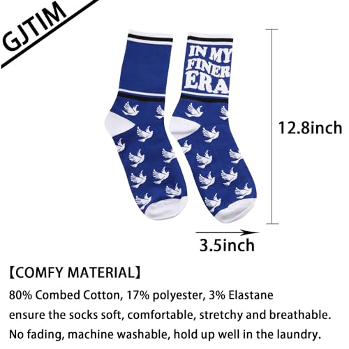 Greek Sorority Gift In My Finer Era Royal Blue & White Finer Sisterhood Sorority Life Socks2
