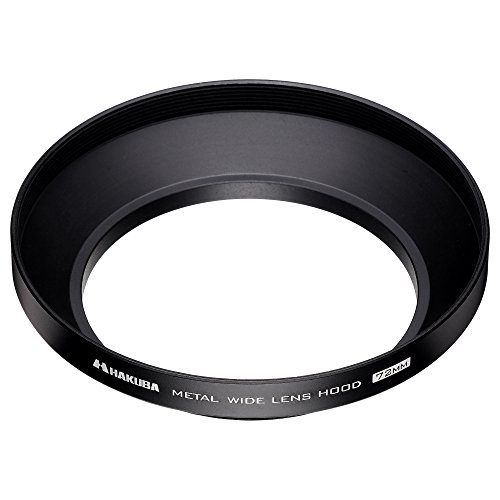 HAKUBA レンズフード ワイドメタルレンズフード 高強度6000系アルミニウム合金製 72mmフィルター径装着用 ブラック KWMH-72