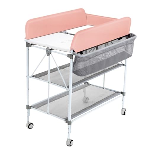 Mesa para cambiar pañales Mesa for pañales for el cuidado del bebé, cambiador de pañales for bebé, mesa de masaje for baño, mesa táctil multifuncional plegable extraíble for bebé Estación para cambiar