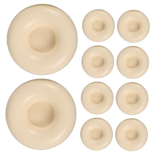 IWOWHERO 10pcs Hard Wax Bean Kit Natural Beeswax Blocks for Hair Removal No Skill Needed for Men Women