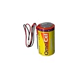 OmniCel ER34615 3.6V 19Ah Size D Lithium Battery with Wire Leads
