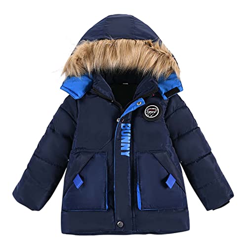 HAOLEI Cappotto Imbottito con Cappuccio a Maniche Lunghe Invernale Caldo Parka Giacca Media Lunghezza Cappotto Trapuntato Antivento Piumino Outwear Lungo Parka per Bambina