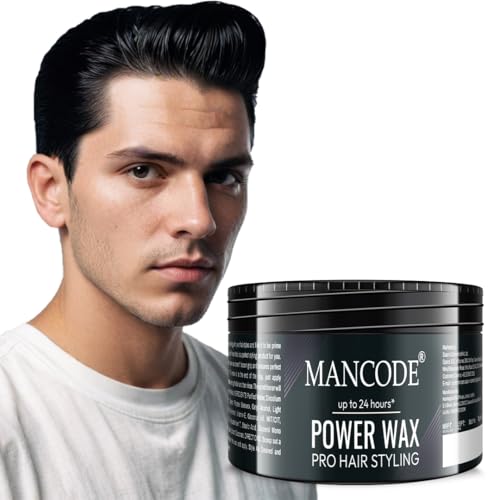 Mancode Power Wax Pro Hair Styling Cream Wax Level 5 | 24 Hour Strong Hold & Matte Finish | Easy to Wash & Flexible Styling | Nourishing Formula with Coconut Oil & Vitamin E | 100ml