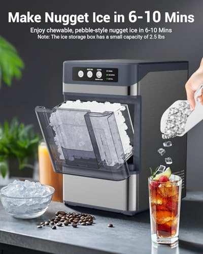 Fabricadora de Hielo Nugget Portátil 44 lbs/24h miniatura 4
