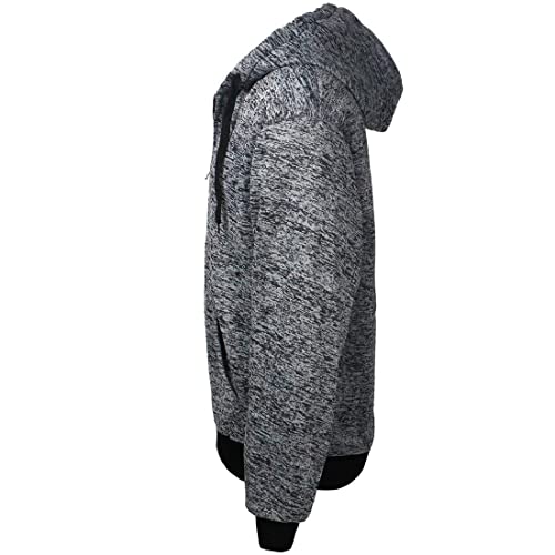 Image of Gary Com Heavyweight Sherpa Hoodies for Men, Thick Fleece Lined Full Zip Up Winter Warm Sweatshirts Work Jackets