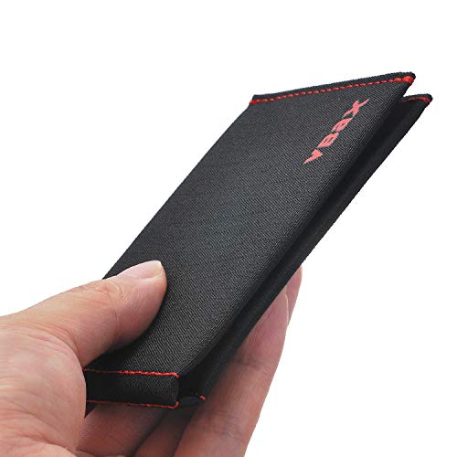 VBAX Microfiber Waterproof RFID Slim Bifold Wallet for Men - Minimalist Front Pocket Card Holder Holds up to 10 Cards and Cash, Light Black - Image 5