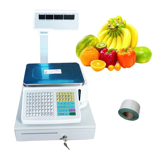 Báscula digital con impresora 33LB doble display LCD miniatura 1