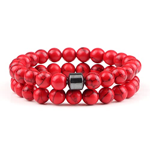 Bracelet de perles en pierre naturelle oeil de tigre amant yoga