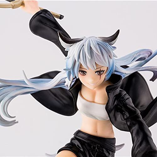 Nmomoytu Strategic Business Games Arknights Lappland Anime Action Figure Pvc Swing A Sword Collection Model 20Cm #TOP1