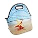 Neoprene Lunch Tote, OFEILY Lunch Transporter Neoprene Tote (Middle, Starfish)