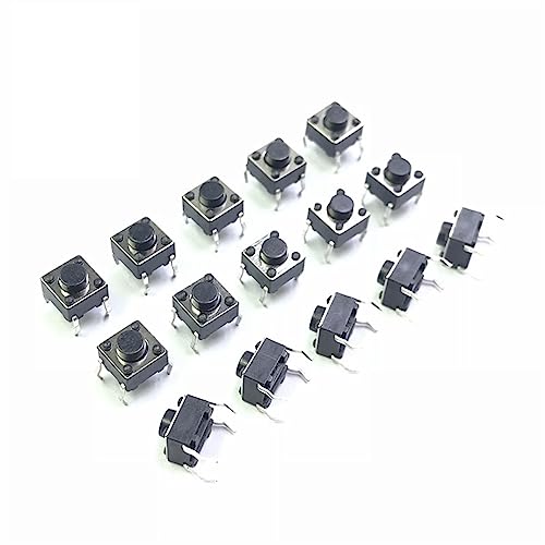 Micro interrupteur bouton tactile 6X6X5mm DIP-4PIN pour circuit PCB et composants électroniques - 2