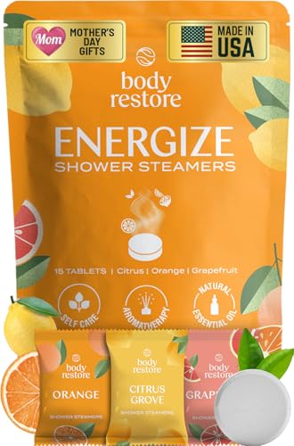 Body Restore Shower Steamers Aromatherapy 15 Pack – Mothers Day Gifts for Mom, Birthday...
