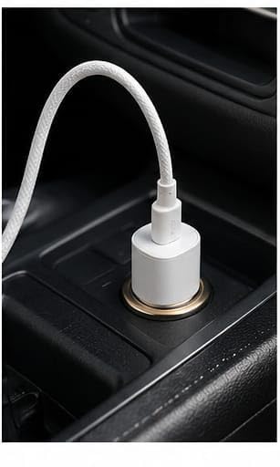 Image of Type-C to Type-C Fast Charging Cable, Braided, Data Sync, Tangle-Free, for Smartphones, Tablets, and Laptops