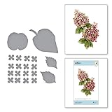 Haz que tus proyectos destaquen con la gama Autumn Flora de Susan. Estos troqueles representan hortensias.