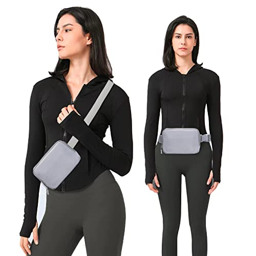 Image of Belt bag Fanny pack crossbody bags for women Everywhere belt bag (Grey)
