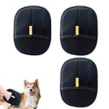 3 Stück Tierhaarentferner Handschuh, Fell Magnet Handschuh, Katzenhaarentferner Handschuh, Pet Hair Remover Glove, Fellmagnet, Für Hunde Und Katzen, 20x15 cm Für Fellpflege Und Haushaltsreinigung