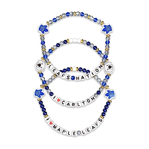 FOCO Toronto Maple Leafs NHL 3 Pack Team Friendship Bracelet