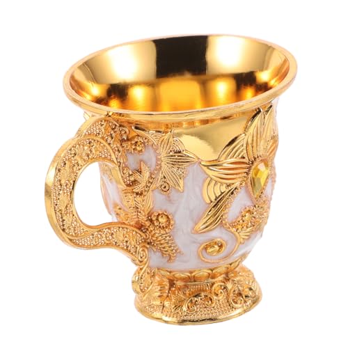 Cabilock 1piezas Cáliz Vintage De Aleación De Zinc Floral Retro Taza Medieval Elegante Para Fiestas Banquetes y Decoraciones De Halloween