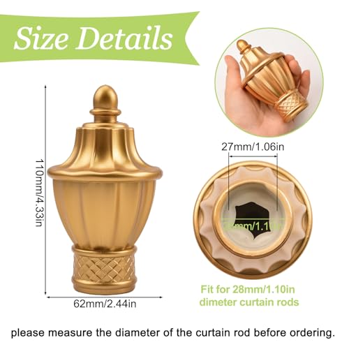 UFURMATE Curtain Finials - Image 2