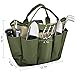 Garden Tool Bag, Garden Tote Bag With 8 Pockets, Canvas Garden Tool Storage Bags, Heavy-duty Large Organizer Bag for Garden Tool Kit, Gardening Organizer for women Men Indoor and Outdoor Gardening
