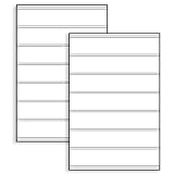 MagicMaster A-Plus® Sidewalk Message Board Sign Panels | Pack of 2 – 24″ x 36″ x 4mm corrugated plastic white sign panels with tracks