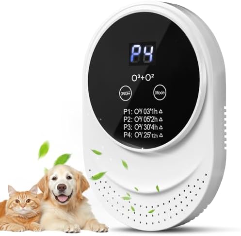 PVACG Cat Litter Deodorizer for Litter Box Plug In Air Fresheners for Home Ionizer Air Purifier for Strong Odor Portable Air Cleaner for Bathroom Toilet Living Room Kitchen Pets House Car (1)