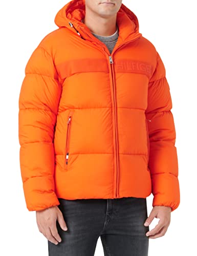Tommy Hilfiger Ny High Loft Puffer, Chaqueta, Hombre, Acid Orange, L