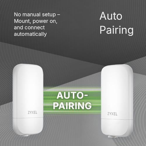 Image of Zyxel Point to Point Wireless Bridge | WiFi 6 AX2400 | 6 Miles | NWA55AXPTP